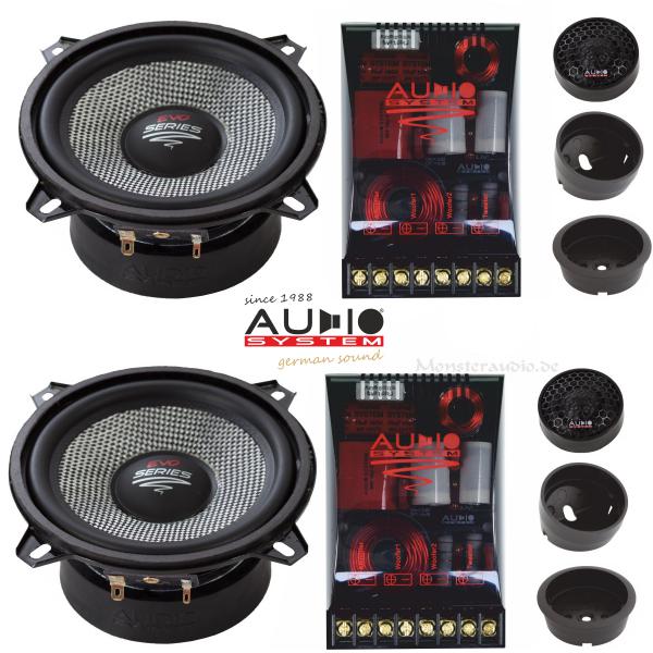 Audio System X-130 EVO2 13cm 2-Wege Komponenten Lautsprecher 130mm 280 Watt X--ion X130 EVO2